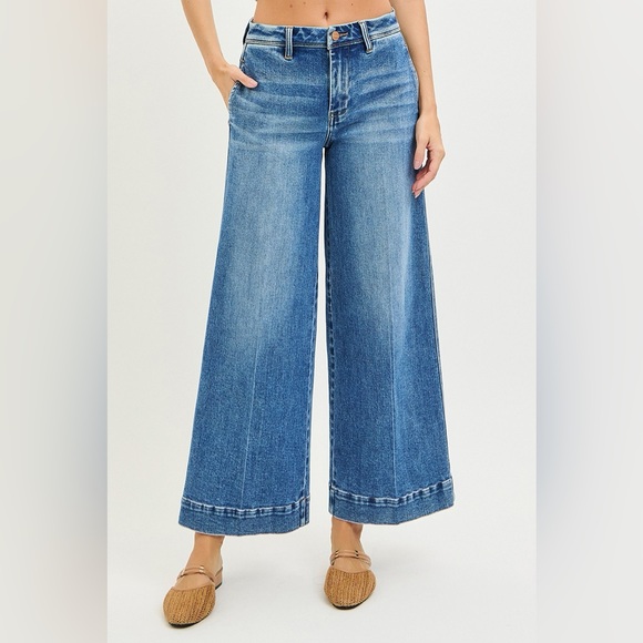NEW 🎉 RISEN Slouchy Ankle Wide Jeans - Picture 2 of 7